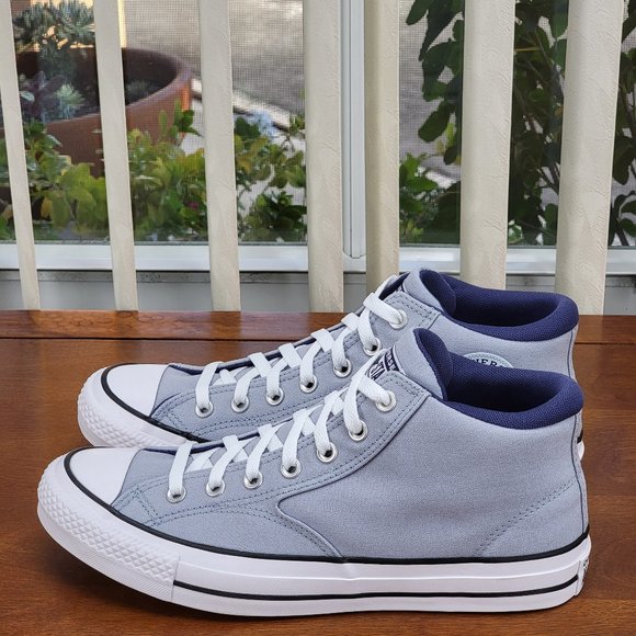 Converse Men's CTAS Malden Street Mid Canvas A04470F Heirloom Silver - Picture 5 of 12